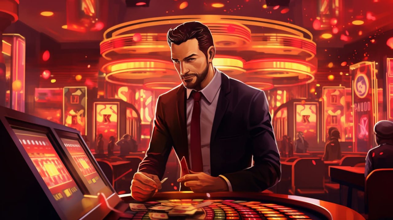 Antarmuka Red Tiger nusabet slot di mode landscape ponsel